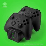 FR-TEC Estacion de Carga Dual Charging Station Compatible con Xbox Series X/S y Xbox One - Diseño Elegante - Funcionamiento Sencillo - Leds Indicadores de Carga - Incluye Baterias Recargables de 1200Mah y Tapas de Bateria - Color Negro - Imagen 2