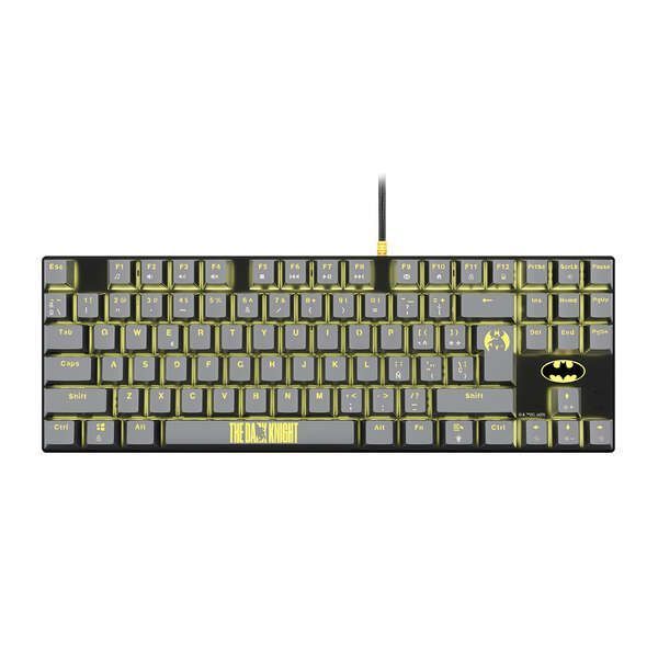 235377_1 FR-TEC Teclado Mecanico Gaming TKL Batman - Retroiluminacion - Anti-Ghosting - Cable Trenzado 1.8m - Compatible con PC, Mac, Ps5, Switch, Xbox Series X/S - Color Negro/Gris - Imagen 1