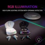 Mars Gaming Auriculares Inalambricos Premium TWS MHI-ULTRA - ANC+ENC+PASIVA - Sonido Neographene - 24h de Bateria - RGB Flow - Bluetooth 5.3 - IPX4 - APP Control - Color Negro - Imagen 2