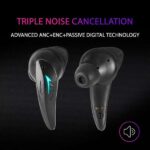 Mars Gaming Auriculares Inalambricos Premium TWS MHI-ULTRA - ANC+ENC+PASIVA - Sonido Neographene - 24h de Bateria - RGB Flow - Bluetooth 5.3 - IPX4 - APP Control - Color Negro - Imagen 4