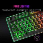 Mars Gaming Teclado Gaming MK220 - Tecnologia H-MECH - Iluminacion FRGB Rainbow - Panel de Aluminio - Base de ABS Reforzado - Portugues - Color Negro - Imagen 2