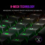 Mars Gaming Teclado Gaming MK220 - Tecnologia H-MECH - Iluminacion FRGB Rainbow - Panel de Aluminio - Base de ABS Reforzado - Portugues - Color Negro - Imagen 4