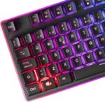 Mars Gaming Teclado MK320 - 439x135x37mm - H-MECH, Iluminacion RGB, Reposamuñecas Acolchado - Ergonomia y Prestaciones Profesionales - Color Negro - Imagen 3