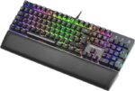 Mars Gaming MK5 Teclado Mecanico RGB - 435x129x37mm - Switches OUTEMU SQ - Diseño Gaming Solido - Iluminacion Full RGB - Reposamuñecas Acolchado - Software de Control Profesional - Portugues - Color Negro - Imagen 2
