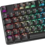 Mars Gaming MK5 Teclado Mecanico RGB - 435x129x37mm - Switches OUTEMU SQ - Diseño Gaming Solido - Iluminacion Full RGB - Reposamuñecas Acolchado - Software de Control Profesional - Portugues - Color Negro - Imagen 4