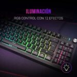 Mars Gaming Teclado MKREVO TKL con Pad Numerico - Tecnologia H-Mech - Iluminacion RGB 12 Modos - Rueda de Control Dual - Compatibilidad Multiplataforma - Color Negro - Imagen 2
