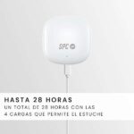 SPC Auriculares True Wireless Zion 2 Play - Autonomia 28 Horas - Base de Carga USB-C - Control por Toques - Compatible con Asistentes de Voz - Luces Led Indicadoras - Color Blanco - Imagen 2