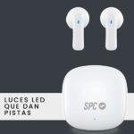 SPC Auriculares True Wireless Zion 2 Play - Autonomia 28 Horas - Base de Carga USB-C - Control por Toques - Compatible con Asistentes de Voz - Luces Led Indicadoras - Color Blanco - Imagen 5