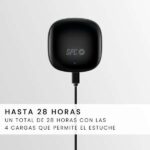SPC Auriculares True Wireless Zion 2 Play - Autonomia 28 Horas - Base de Carga USB-C - Control por Toques - Compatible con Asistentes de Voz - Luces Led Indicadoras - Color Negro - Imagen 2