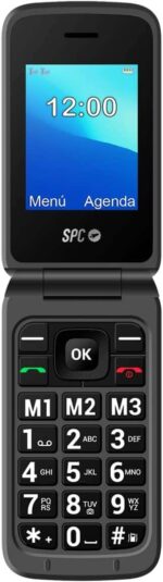SPC Stella 2 Telefono Movil Boton SOS - de Tapa para Personas Mayores - Boton de Emergencias - Botones y Teclas Grandes - Ayuda Inteligente en Remoto - Acceso Directo a Tres Contactos - Base de Carga y Conector USB Tipo C - Color Titanio - Imagen 3