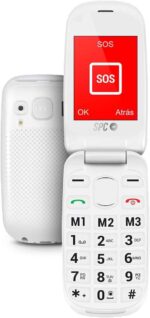 SPC Telefono Movil para Mayores con Botones Grandes - Tapa y Botones Retroiluminados - Boton SOS y Botones de Marcacion Directa - Control Remoto Mediante SMS - Doble Pantalla, Base de Carga y Conectividad - Color Blanco - Imagen 5