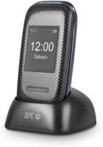 SPC Telefono Movil para Mayores con Botones Grandes - Tapa y Botones Retroiluminados - Boton SOS y Botones de Marcacion Directa - Control Remoto Mediante SMS - Doble Pantalla, Base de Carga y Conectividad - Color Negro - Imagen 4