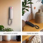 SPC Original Lite 2 Telefono Fijo - sin Pilas - sin Conexion a la Luz - Indicador Luminoso - 10 Memorias Indirectas - Compacto y Ligero - Color Blanco - Imagen 4