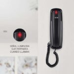 SPC Original Lite 2 Telefono Fijo - sin Pilas - sin Conexion a la Luz - Indicador Luminoso - 10 Memorias Indirectas - Compacto y Ligero - Color Negro - Imagen 5
