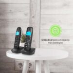 SPC Air Pro Duo Telefono Inalambrico - Pantalla Retroiluminada de 35x22mm - Identificacion de Llamadas - Conexion a Red Telefonica - Conferencia a Tres - Modo Mute - Manos Libres - Ecologico - Color Negro - Imagen 4