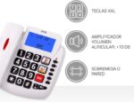SPC Comfort Volume 2 Telefono Fijo Senior - Teclas Extragrandes - Memorias Directas con Fotografia - Gran Volumen de Timbre - Señal Luminosa en Auricular - Funcion Manos Libres - Color Blanco