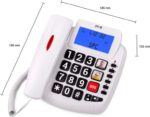 SPC Comfort Volume 2 Telefono Fijo Senior - Teclas Extragrandes - Memorias Directas con Fotografia - Gran Volumen de Timbre - Señal Luminosa en Auricular - Funcion Manos Libres - Color Blanco - Imagen 4