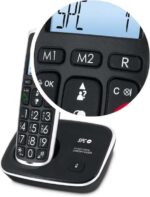 SPC Telefono Fijo Inalambrico para Mayores - Teclas y Numeros Extragrandes - Volumen de Auricular Amplificado - Agenda y 2 Memorias Directas - Identificador de Llamadas y Manos Libres - Pilas Recargables - Version Duo - Color Negro - Imagen 4