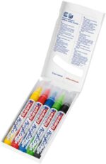 Edding 5100 Acrylic Pack de 5 Rotuladores Permanentes Acrilicos - Punta Redonda 2-3mm - Trazo Medio - Resistente a la Luz - Secado Rapido - Colores Surtidos - Imagen 3