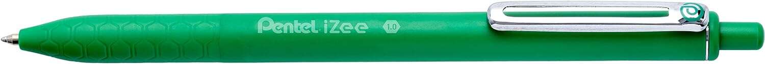 237997_1 Pentel iZee Boligrafo de Bola Retractil - Punta 0.7mm - Trazo 0.35mm - Clip de Metal - Color Verde - Imagen 1