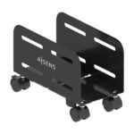 Aisens Soporte Metalico Ajustable de Suelo para CPU - Color Negro - Imagen 2