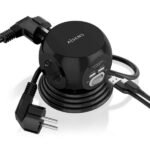 Aisens Regleta de Enchufes Sobremesa Multifuncion con 3 Tomas + 2xUSB-C - 2xUSB-A - 1.4m - Color Negro - Imagen 3
