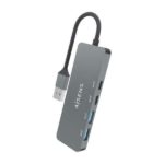 Aisens Hub USB 3.2 GEN2 10G USB-A - USB-A/M-2xUSB-C/H-2xUSB-A/H -  15cm - Color Gris - Imagen 3
