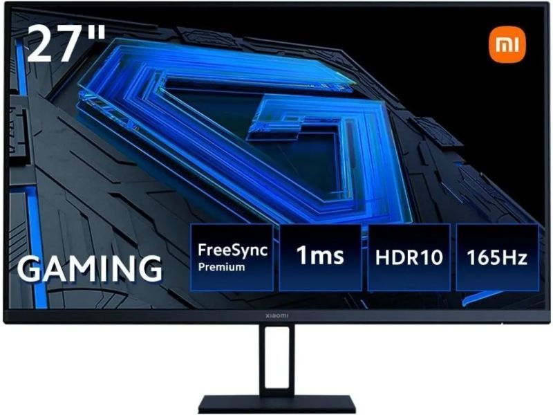 238187_1 Xiaomi G27i Monitor Gaming LED IPS 27" Full HD 1080p 165Hz FreeSync Premium - Respuesta 1ms - Relacion de Aspecto 16:9 - Angulo de Vision de 178° - HDMI, DisplayPort - VESA 75x75mm - Imagen 1