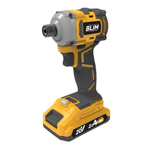 238277_1 Blim Atornillador de Impacto Serie Slim S/Carbones 20V - Bateria 2Ah - 220Nm - Color Amarillo - Imagen 1