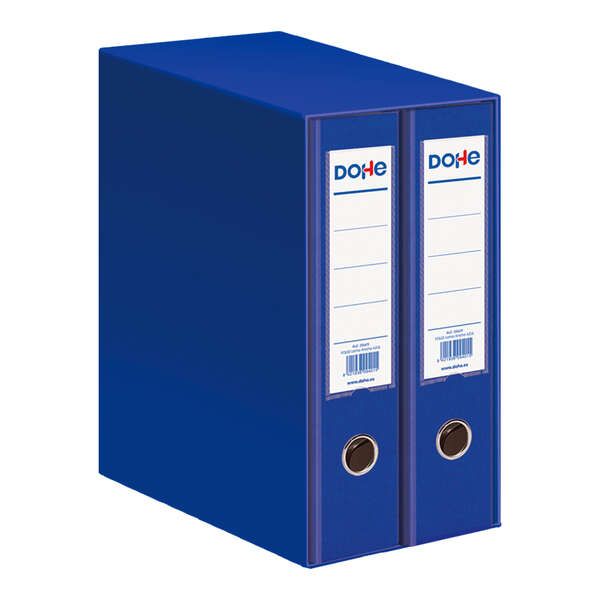 238612_1 Dohe Modulo de 2 Archivadores Folio Lomo Ancho con Ollao y Rado - Carton Forrado con Polipropileno - Cantoneras Metalicas - Palanca de Maxima Calidad - Color Azul - Imagen 1