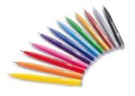 Pentel Brush Sing Pen Pack de 12 Rotuladores con Punta de Pincel - Lineas Finas o Gruesas dependiendo de la Presion - Fabricados con 81% de Plasticos Recicldos - Colores Vivos Surtidos - Imagen 2