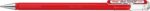 Pentel Mattehop Boligrafo de Bola - Punta 1mm - Trazo 0.5mm - Tinta de Gel Opaca - Fabricado con 55% de Materiales Reciclados - Color Rojo