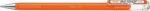 Pentel Mattehop Boligrafo de Bola - Punta 1mm - Trazo 0.5mm - Tinta de Gel Opaca - Fabricado con 55% de Materiales Reciclados - Color Naranja