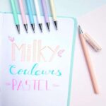 Pentel Hybrid Milky Boligrafo de Bola - Punta Fina 0.8mm - Trazo 0.4mm - Tinta de Gel Opaca - Color Naranja Pastel - Imagen 2