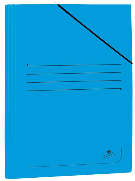 239712_1 Mariola Carpeta de Carton Plastificado Folio 500gr/m2 - Medidas 34x25cm - Cierre con Goma Elastica - Color Azul - Imagen 1