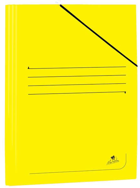 239717_1 Mariola Carpeta de Carton Plastificado Folio 500gr/m2 - Medidas 34x25cm - Cierre con Goma Elastica - Color Amarillo - Imagen 1