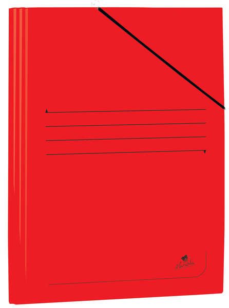 239722_1 Mariola Carpeta de Carton Plastificado Folio 500gr/m2 - Medidas 34x25cm - Cierre con Goma Elastica - Color Rojo - Imagen 1