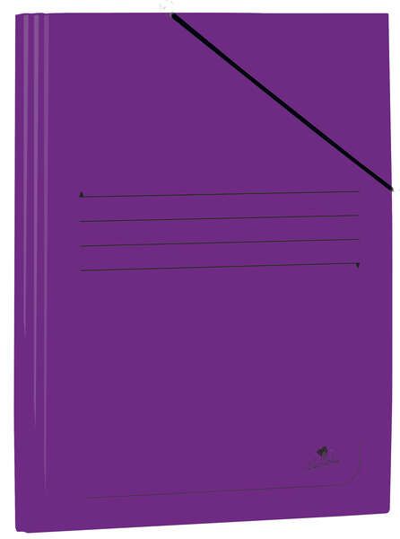 239737_1 Mariola Carpeta de Carton Plastificado Folio 500gr/m2 - Medidas 34x25cm - Cierre con Goma Elastica - Color Violeta - Imagen 1