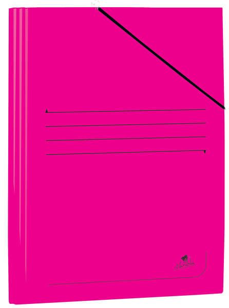 239742_1 Mariola Carpeta de Carton Plastificado Folio 500gr/m2 - Medidas 34x25cm - Cierre con Goma Elastica - Color Fucsia - Imagen 1
