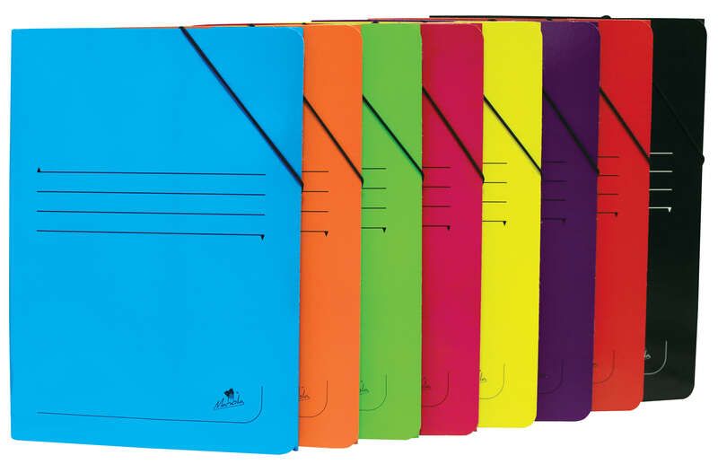 239752_1 Mariola Carpeta de Carton Plastificado Folio 500gr/m2 - Medidas 34x25cm - Cierre con Goma Elastica - Colores Surtidos - Imagen 1