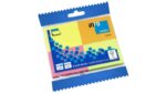 Global Notes inFO Brillant Pack de 4 Blocs de 50 Notas Adhesivas 50 x 40mm - Certificacion FSC? - Colores Amarillo, Naranja, Rosa y Verde