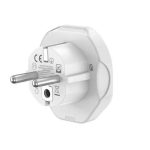 XO Enchufe de Pared Universal - Proteccion Infantil - 250V - 10Amp - 2500W - 58.2x55.6x49.4mm - Color Blanco - Imagen 3
