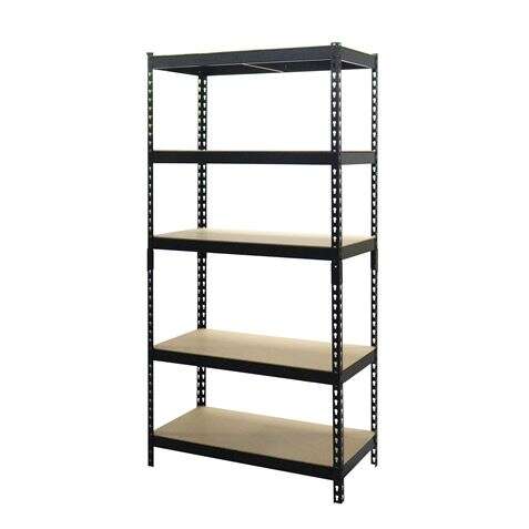 240107_1 Blim Estanteria Metalica Ajustable - 183x90x45mm - Soporte 175kg por Balda - Facil Montaje - Recubrimiento Polvo Negro - Color Negro - Imagen 1