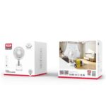 XO Ventilador de Mesa - Tres Velocidades - Silencioso - Bateria 2000Mah - Enganche Modo Clip - Ajuste Rotacion 90º - 360º - Tapa Frontal Removible - Color Blanco - Imagen 2