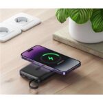 XO Powerbank 10000Mah - Carga Inalambrica - Salida USB-C 20W - Facil de Transportar - 600 Ciclos de Carga - Resistente - Color Gris - Imagen 2