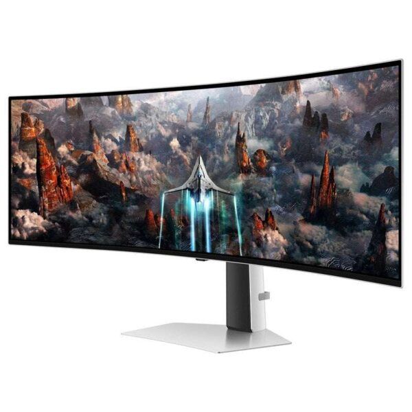 Samsung Odyssey G9 Monitor Curvo 49" OLED Dual QHD 240Hz  FreeSync Premium Pro - Respuesta 0.03ms - 32:9 - USB, HDMI, DisplayPort - VESA 100x100mm - Imagen 2