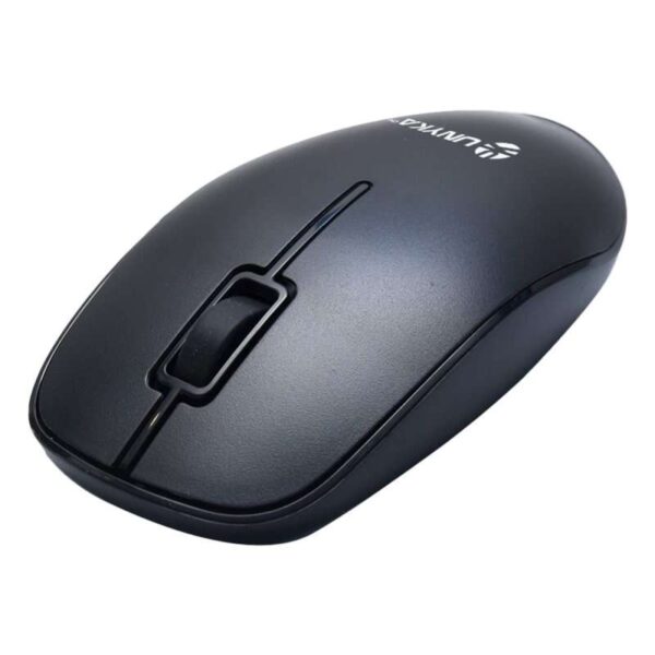 Unykach MK288 Pro Pack de Mini Teclado 79 Teclas Inalambrico + Raton 1200ppp, Inalambrico, 3 Botones, Uso Ambidiestro - Idioma Portugues - Color Negro - Imagen 3
