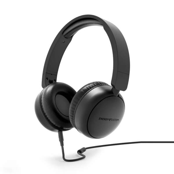 242812_1 Energy Sistem Auriculares de Diadema - Plastico 100% Reciclado - Cable Extraible - Microfono - Asistente de Voz - Color Negro - Imagen 1