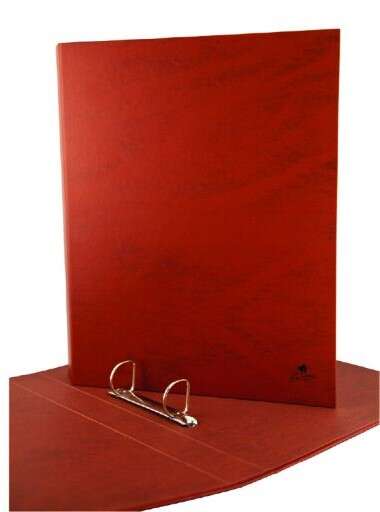 243392_1 Mariola Carpeta de 4 Anillas Carton Forrado Papel Plastificado Cuero - Tamaño Cuarto Natural - Anillas Mixtas 40mm - Medidas 34x26x5.5cm - Color Marron - Imagen 1