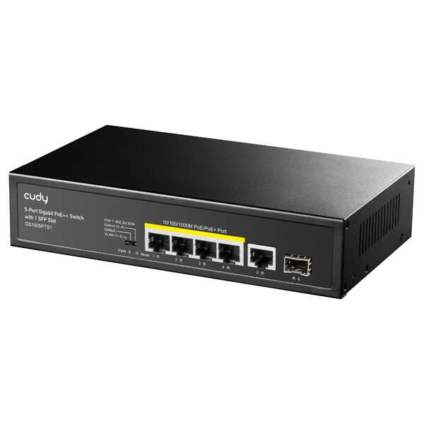 244537_1 Cudy GS1005PTS1 Switch Gigabit PoE+ de 5 Puertos con 1 Puertos SFP - Imagen 1